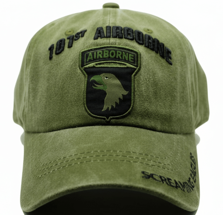 101st Airborne Subdue Green Cap 0072 - Military Caps Warehouse