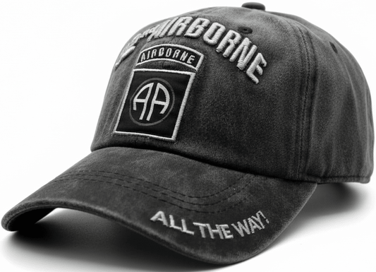 82nd Airborne Subdue Black Cap 0069 - Military Caps Warehouse