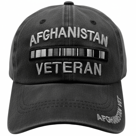 Afghanistan Veteran Subdue Black Cap 0083 - Military Caps Warehouse
