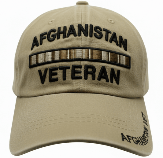 Afghanistan Veteran Subdue Khaki Cap 0080 - Military Caps Warehouse